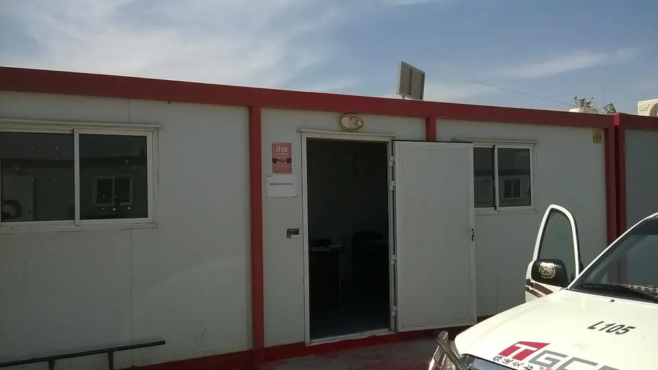 Bâtiment modulaire de chantier TGCC remis en état par SLOTIM à Marrakech (2017)